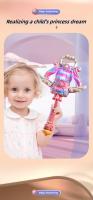 Varita Mágica Para Niñas Princesas Luz Reluciente Música Sticks Fae Little Fairy Regalos De Cumpleaños Juguetes Operado Por Batería - details 2