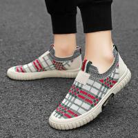 Zapatos Casuales Para Hombre Suela De Goma Transpirables Malla Zapatos Slip-on Deportivos Con Tela round Toe Verano - details 36