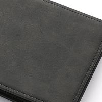 Cartera De Cuero PU Para Hombres Corta Con Portatarjetas Ligera Y Compacta Para Viajes Monedero Móvil Para Jóvenes - details 2