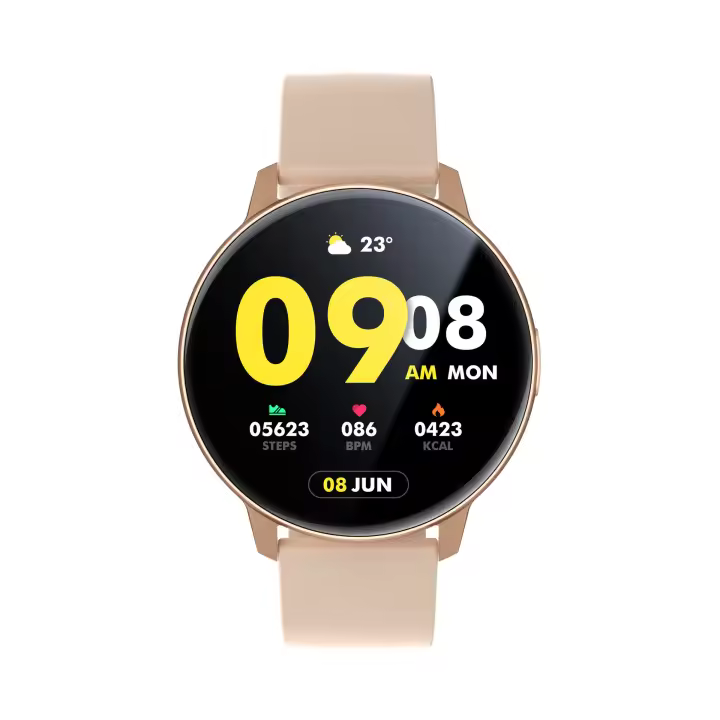 Reloj inteligente nuevo con pantalla redonda, Bluetooth, llamadas, frecuencia cardíaca, presión arterial, sueño, monitoreo de salud, ejercicio, conteo de pasos - 1