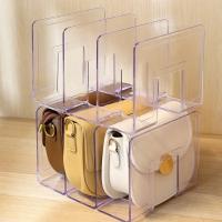 Estante De Acrílico Para Bolso De Lujo Organizador De Armario Divisor De Espacio Para Mujer Estante De Exhibición De Bolso Y Libros Tres Niveles Ecológico - details 3