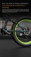 Bezior X1500 NIEVE BICICLETA ELÉCTRICA FAT BIKE 26*4,0 1500W 48V12.8AH PLEGABLE EBIKE FRENO DE FRENO HIDRÁULICO - details 10