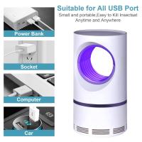 Lámpara Eléctrica antimosquitos USB, lámpara antimosquitos with Luz UV, mosquitera Eléctrica Silenciosa para Trampa de mosquitos en interiores, Repelente de Insectos de Alta eficiencia - details 0