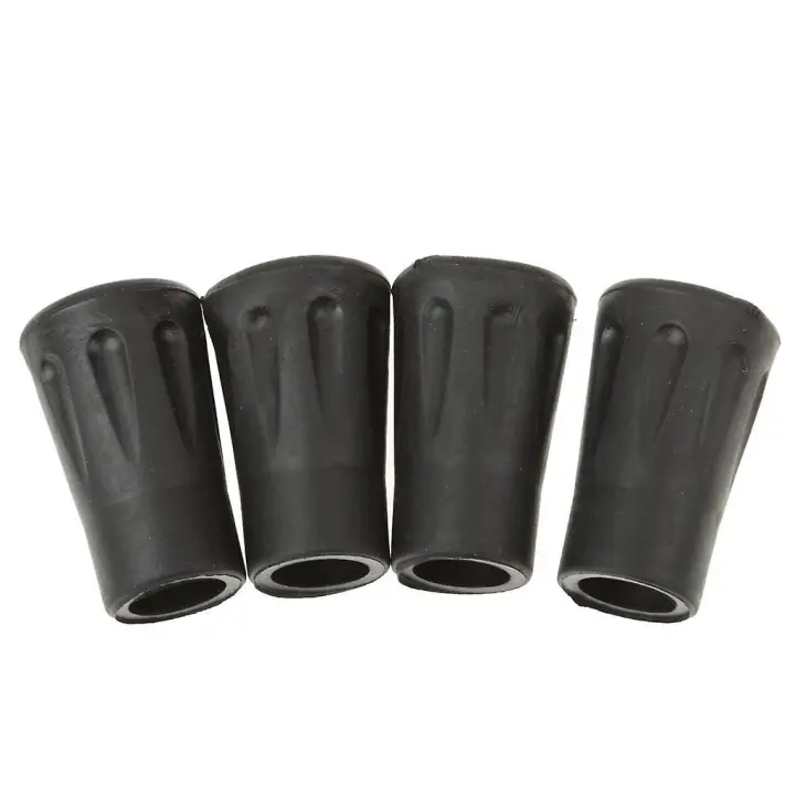 4 unids reemplazo puntas de goma extremo para senderismo bastón trekking polos 4cm - 1