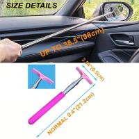 Limpia Espejo Retrovisor De Coche Universal Accesorio Automotriz Telescopio Limpia Espátula Limpiador Mano Larga Portátil - details 3