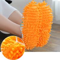 1Par De Pantuflas Limpiador De Polvo Para El Hogar Y Baño Cubierta Lениvas Para Suelos Mopa De Tela De Chenillo - details 5