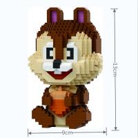 Juego De Bloques DIY 3D Diamante Micro Con Diseños De Ardillas Cartoon Creatividad Brillante Decoración Display Juguetes Únicos Para Adultos - details 4
