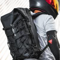 Mochila De Motocicleta Multifuncional Impermeable Con Reflejantes Bolsa De Cola Para Casco De Motocicleta Y Red - details 15