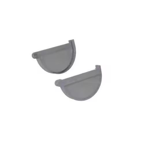 Tapa Accesorio Canalón Circular Gris Izquierd Ø110 Crearplast CRCGTAI - 1