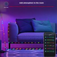 Cadena De Luces LED Inteligente Bluetooth APP 10M Impermeable Para Decoración De Árboles Y Interiores Con Control Remoto Infrarrojo Y USB - details 5