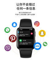 monitoreo Bluetooth Y28 HD AMOLED metal ultra delgado 1.7 música llamada salud smartwatch - details 6