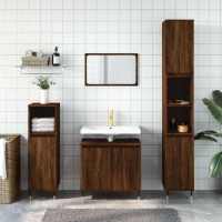 vidaXL Armario de baño madera de ingeniería 58x33x60 cm en color Roble Sonoma/Roble artisan/Madera antigua y más | almacenamiento funcional diseño moderno para baño dormitorio sala - details 4