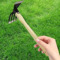 Pala De Jardín Con Mango De Madera Doble Propósito Hoz Y Cultivador Para Rascar Y Malear Jardinería Y Cultivo - details 8