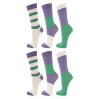 rparty Calcetines Diseños a la moda para Mujer, Estanpados a Rayas y Casuales de Algodón con diversos Colores, 6 pares de talla 35 a 40 - details 1