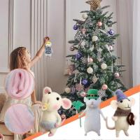 Kit de fieltrado con Aguja de Ratón: manualidades de fieltro de Lana, Regalos de Navidad hechos a Mano para principios - details 2