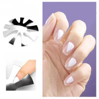 Molde De Dibujo De Uñas Almendra pro 12 Estilo Fácil Frances Sonrisa Cortadora De Uñas Herramientas De Manicura Con Diseño V Línea Cortador De Uñas - details 1