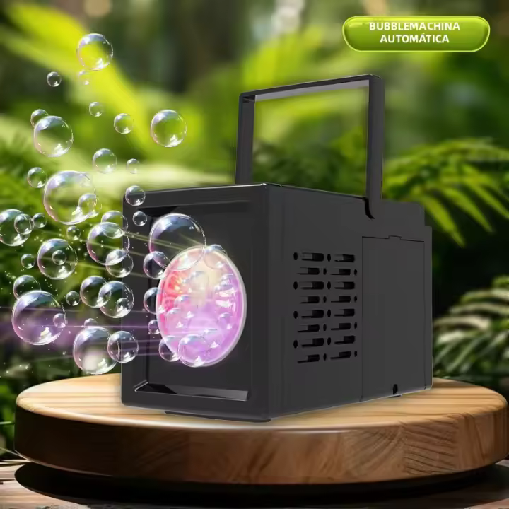 Juguete Portátil De Burbujas Con 10 Agujeros Máquina De Burbujas Para Escenario Juego Al Aire Libre Sin Batería Ni Agua Para Burbujas - 1