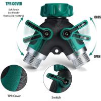 Diversor De Agua De Zinc De Aleación Y-Divisor Doble Vía Para Jardín Accesorios Con Rosca Interna Doble Grifo Divertor De Agua - details 3