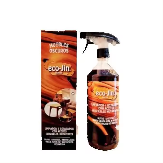 MADERA **OSCURA** ECO JIN ÓLEO 750ML de Laboncler - Repara todo tipo de arañazos, Repone los tonos originales. Cuida la madera devolviéndole su belleza original y aporta un brillo excepcional, también repele el polvo. - 1