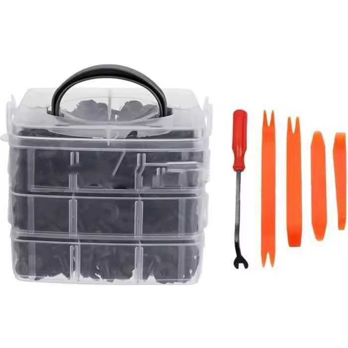 620 clips de Remache de plástico, protección de sujetadores de Remache de plástico, clips universales para paneles de Puertas de automóviles - 1