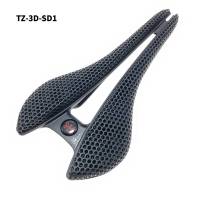 Sillín De Bicicleta Ultraligero De Fibra De Carbono 3D Imprimido Hueco Cómodo Transpirable Para MTB Gravel Carretera Ciclismo Partes De Asiento - details 0