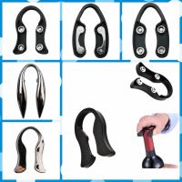 Cortador De Botella Ergonómico En Negro/Oro Retirador De Sellado Para Botellas De Vino Abrebotellas Portátil De Acero Inoxidable - details 0