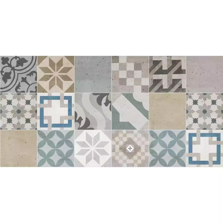 VINILIKO, Alfombra de vinilo  Azulejos vintage 1   50x100 - 1