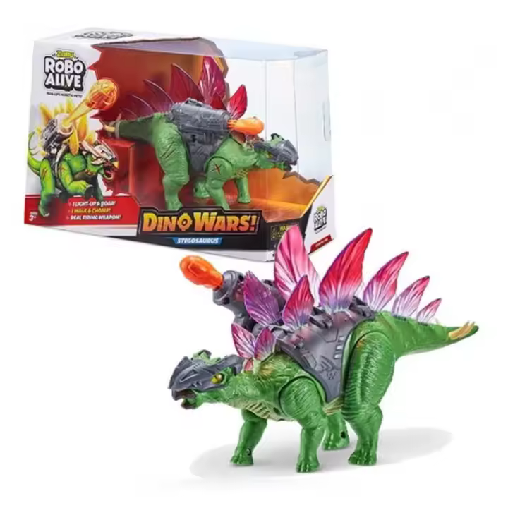 Figura Robot Alive Dino Wars Stegosaurus Zuru 7131 - 1