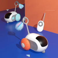 Juguete Interactivo Para Gatos Eléctrico Coche Deportivo Control Remoto Palillo Telescopio Ayuda Autónoma Al Rostro Del Gato - details 1