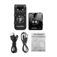 Sistema De Monitor Inalámbrico En Oídos 2.4G Con Transmisor Rotativo De 282° Y Receptor Portátil Con Clip De Collar Latencia Baja Distancia Eficiente De 131 Pies - details 1