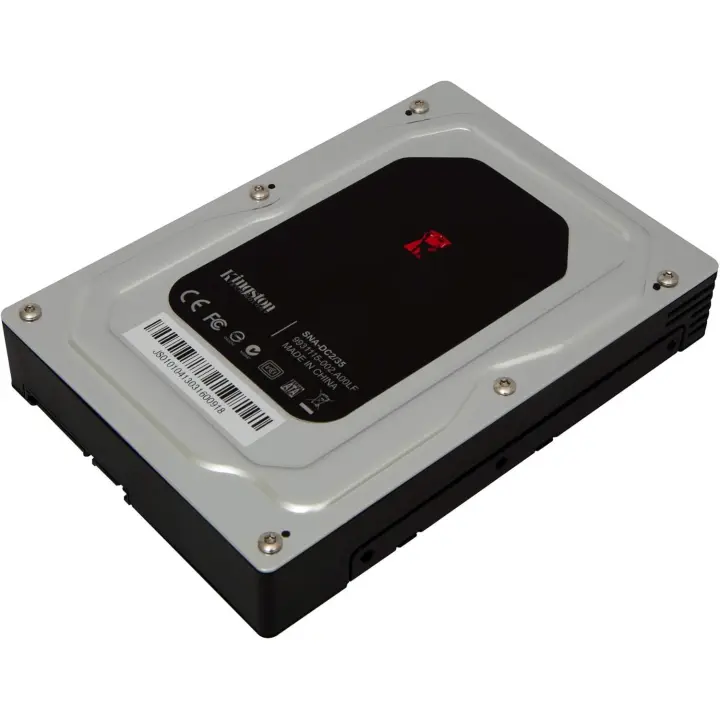 Kingston - Soporte de Unidad - SSD SATA 2,5 Plg. a 3,5 Plg. - SNA-DC2/35 Drivecarrier - Marco de Montaje - Negro - 1