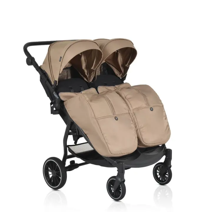 Carrito gemelar TWINGO de Moni – funcional, seguro y cómodo desde el nacimiento - 1