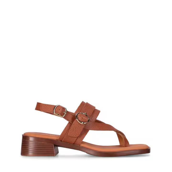 Chika10 Leather BINKA 10 Sandalia de Tacón Cuero/Tan - 1