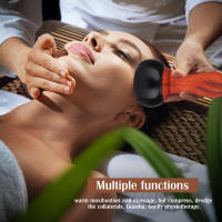 Masajeador Eléctrico De Piedra Caliente Gua Sha Para Cuidado De Piel Y Relajación Muscular Uso En Espalda Cuello Y Rostro Material De Piedra Bianstone - details 8