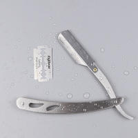 Afeitadora Manual Clásica Para Hombre Acero Inoxidable Cabeza De Afeitar Para Rostro Barba Y Cejas Afeitadora De Precisión - details 1