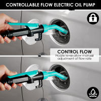 Bomba De Transferencia De Líquido a Batería Con Control De Flujo Y Boquilla Portátil Para Gas Y Diesel Bomba De Combustible Portátil - details 2