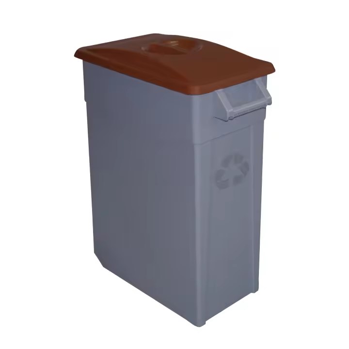 Denox Contenedor Zeus 65 Litros Cerrado para Reciclaje con Ruedas y Asa Ergonómica - 1