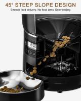 Comedero Gato Automatico+2.2 Fuente para Gatos - 5G/2.4G WiFi Dispensador Comida Gatos - Comedero Automatico Gato Conectar App - Alimentación a Distancia - 1-10 Comidas al Día - 10s Voz - Doble Alimentación - 4L - details 21