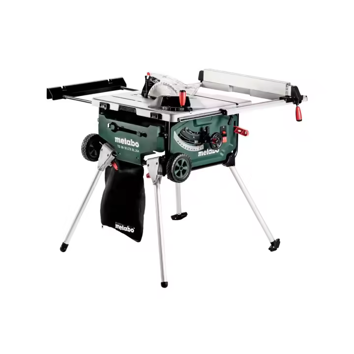 Metabo TS 36-18 LTX BL 254 Sierra circular de mesa de batería/18V ; Cartón; con bastidor y función trolley - 1