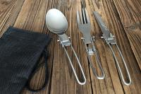 Cuchara De Acero Inoxidable Plegable Para Camping Y Cocina Al Aire Libre Ultra-Ligera Con Forks Y Cucharas 1-10PCS - details 13