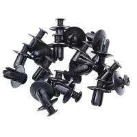50pcs 8mm Clavijas De Plástico Para Automóvil Fijación De Parachoques Y Capó Negro Compatible Con Toyota Focus Kia Nissan Yamaha - details 2