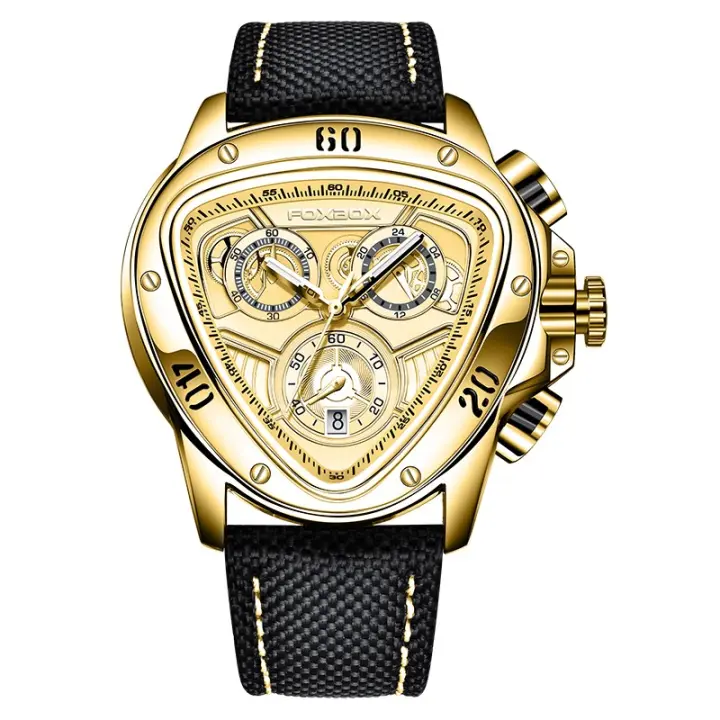 Reloj De Pulsera Deportivo Para Hombre 2024 Marca Top Lujo Grande Cronógrafo Cuarzo Resistantes Al Choque Y Agua Con Manos Luminosas Relogio Masculino - 1