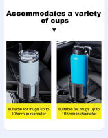 Soporte De Taza Para Coche SEAMETAL Estable Y Antideslizante Ajustable Libre Base Extensión De Gran Calibre Anti Deslizamiento Rack De Botella Auto 6.5CM-10.5CM Negro - details 1