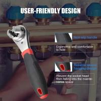 Llave De Atornillado Universal Antideslizante Con Mango Ergonómico Y Tratamiento Termal Multifuncional Ajustable Para Herramientas De Reparación Y Mantenimiento - details 3