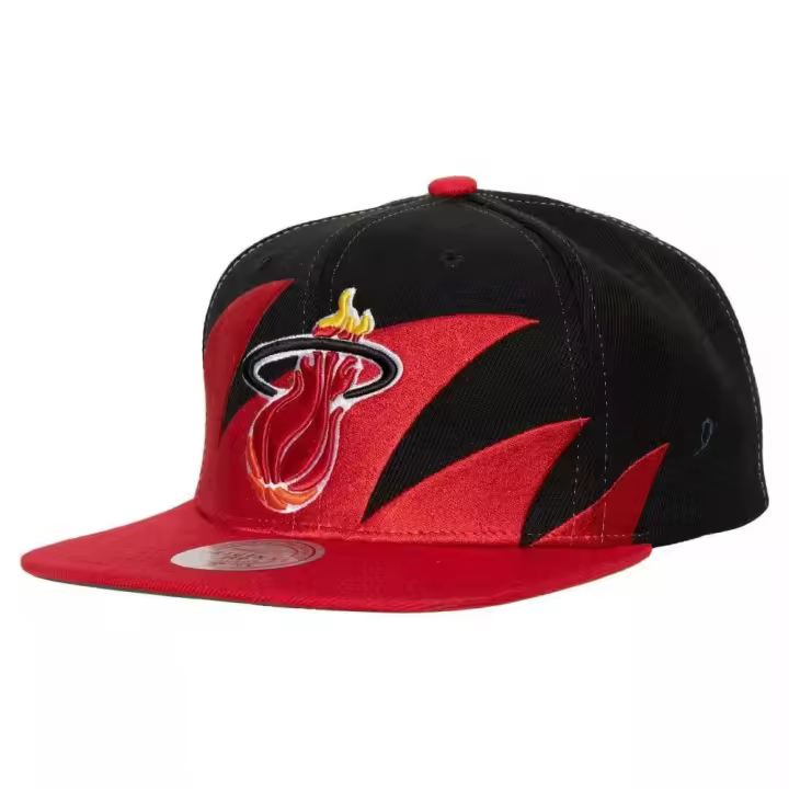 Gorra Plana Mitchell & Ness Miami Heat Sharktooth - 1