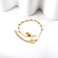 Pulsera De Rosario Cruz LUXUSTEEL Para Mujeres Y Hombres Joyería Cristiana Religiosa Ajustable Cadena De Enlace Metálica De Moda - details 8