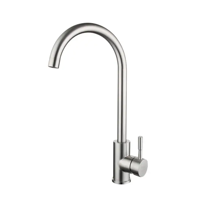Nuevo Grifo Negro 304 Maple inoxidable Cocina fregadero giratorio fregadero 7 caracter - 1
