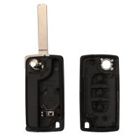 Banner - Carcasa mando llave del coche 3 botones compatible con citroen y peugeot negro