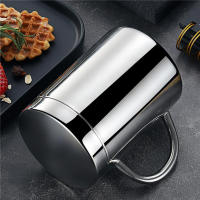 Taza De Café De Acero Inoxidable Con Doble Capa Y Tapa Tumbler Portátil Para Viaje Copa De Leche Y Té Para La Oficina - details 3