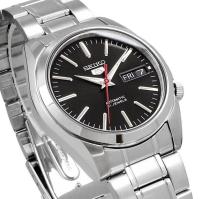 Reloj automático hombre Seiko 5 SNKL45K1 dial negro 38mm correa acero - details 1